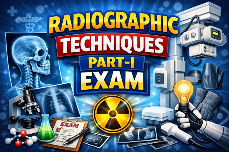 Radiographic Techniques Part-I FBISE FSC MIT PART 1 EXAM PREPARATION